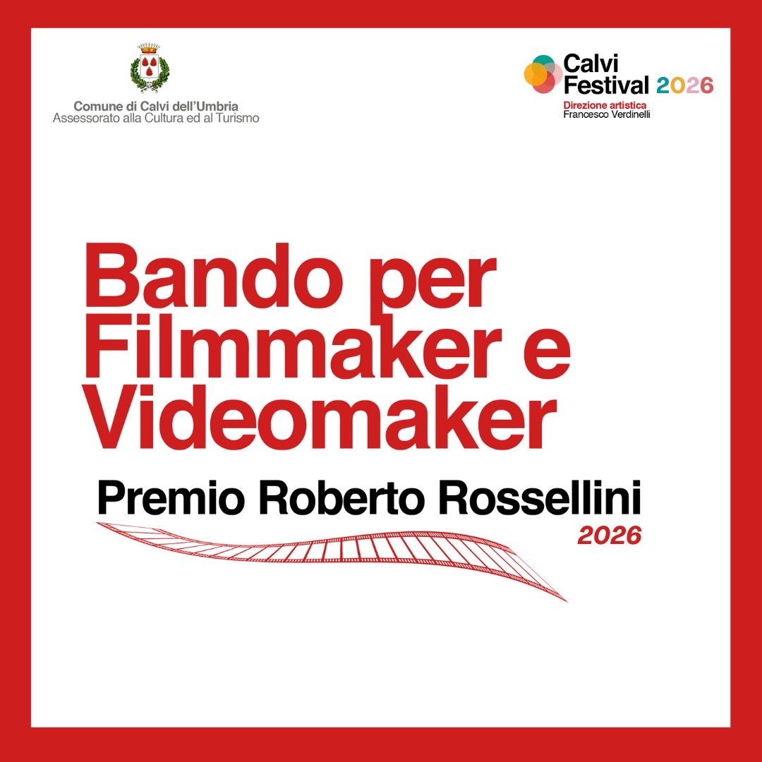 immagine notizia (ptn) Calvi dell’Umbria, pubblicato il bando della sesta edizione del Premio Rossellini dedicato alle giovani promesse del cinema
